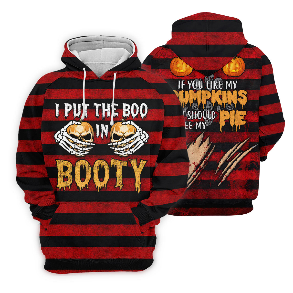 I Put The Boo In Booty Halloween Golf Polo Shirt, Men's Golf Shirt, Hawaiian Golf Shirt
