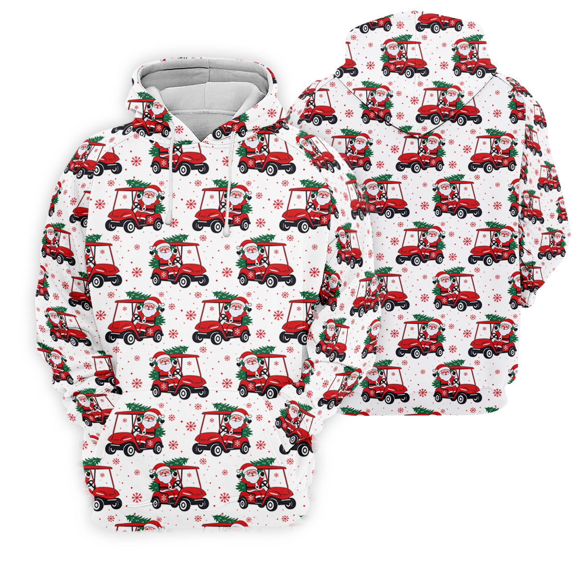 Santa Claus Golf Cart Fun Golf Shirts For Men, Christmas Golf Shirt, Polo Shirts For Men, Golf Gift For Men