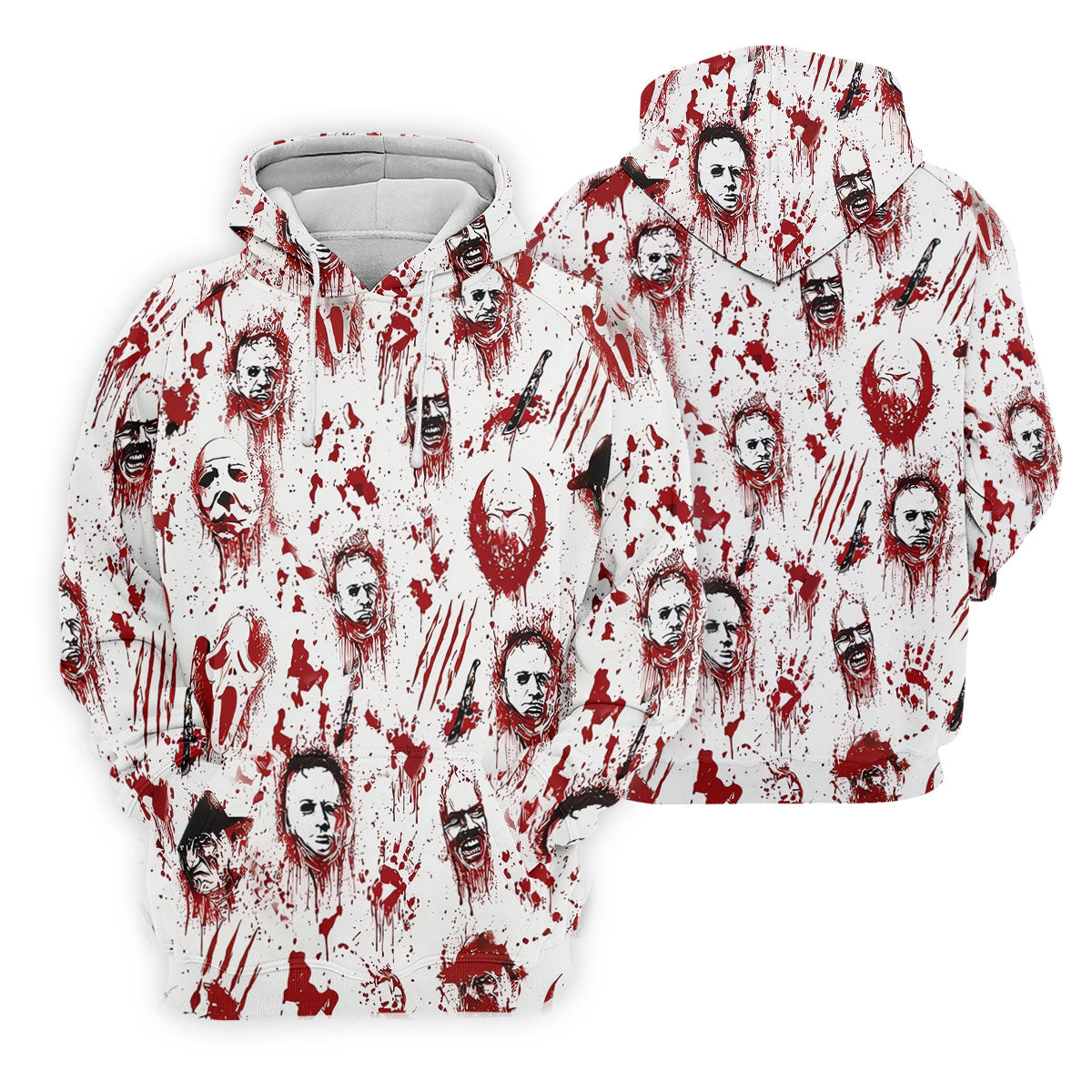 Bloody Horror Character Halloween Golf Shirt, Women's Golf Tops, Golf Shirts For Women