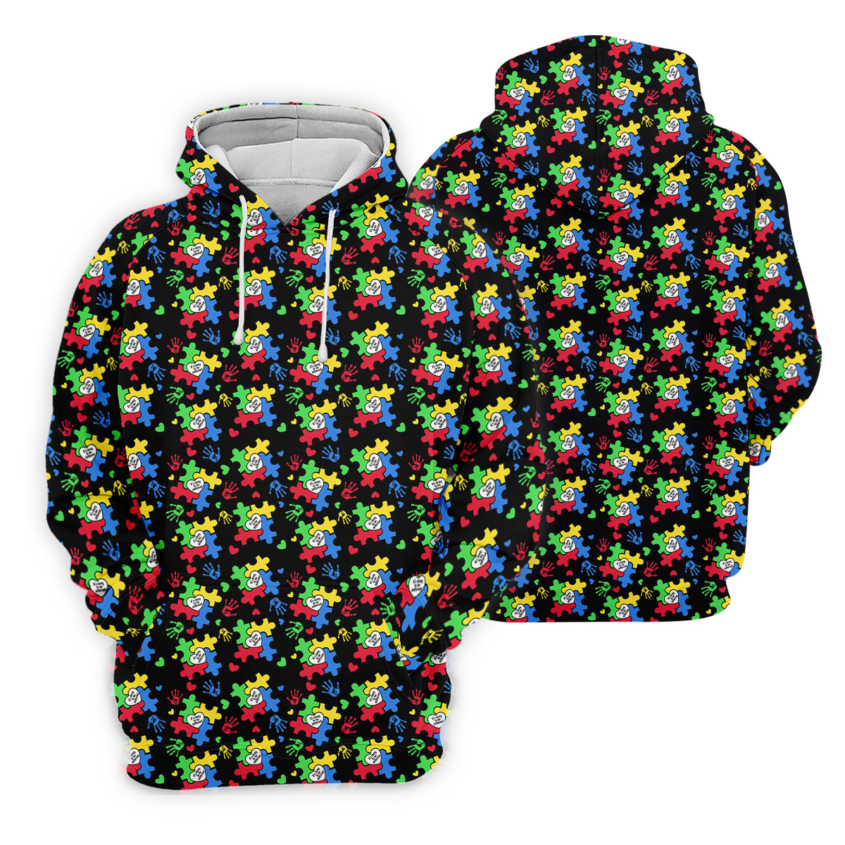 It's Okay To Be Different Autism Puzzle Golf Tops For Men, Autism Awareness Colors Golf Shirts For Men