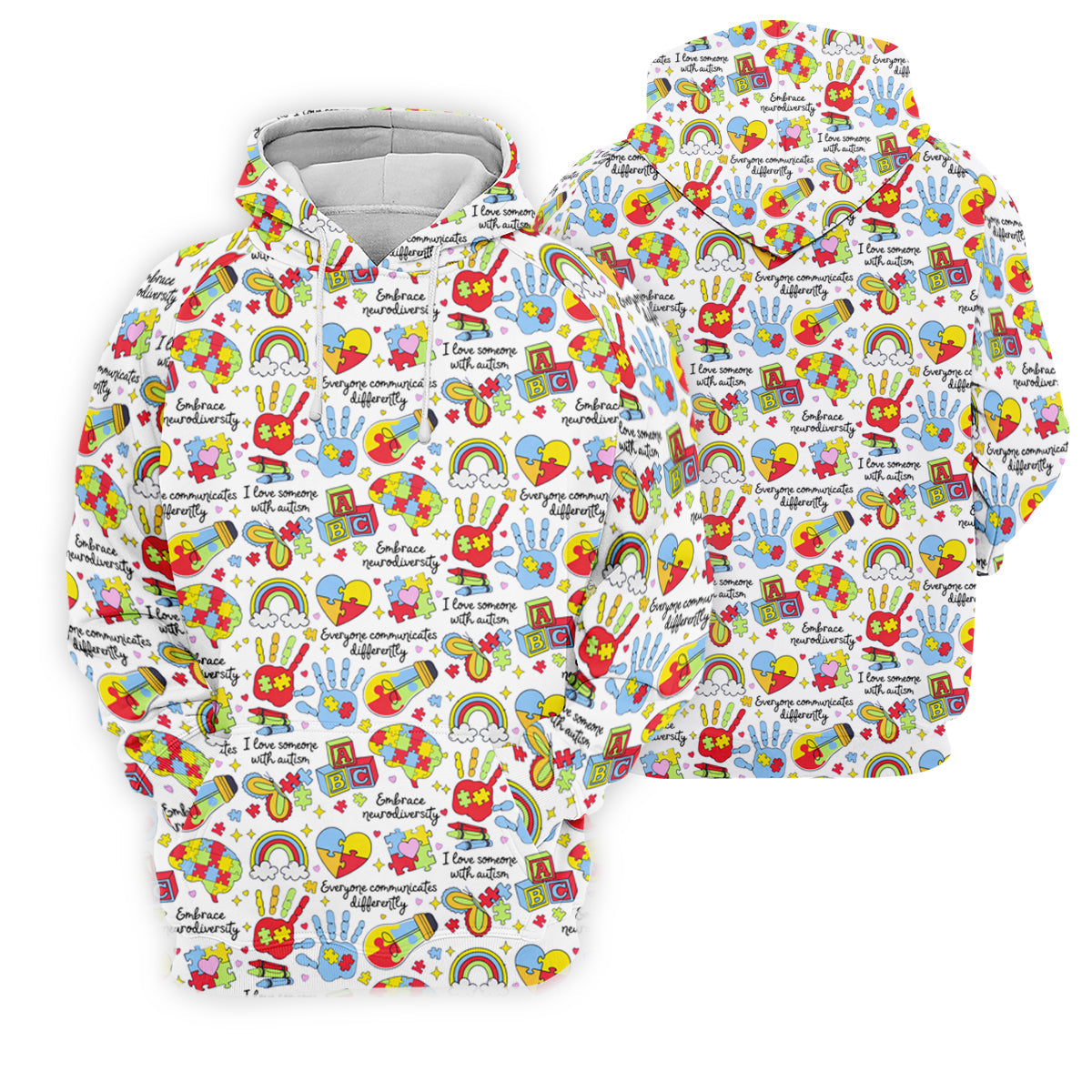 I Love Someone With Autism White Golf Shirt, Autism Awareness Color Polo Shirts For Men, Golf Shirts For Men