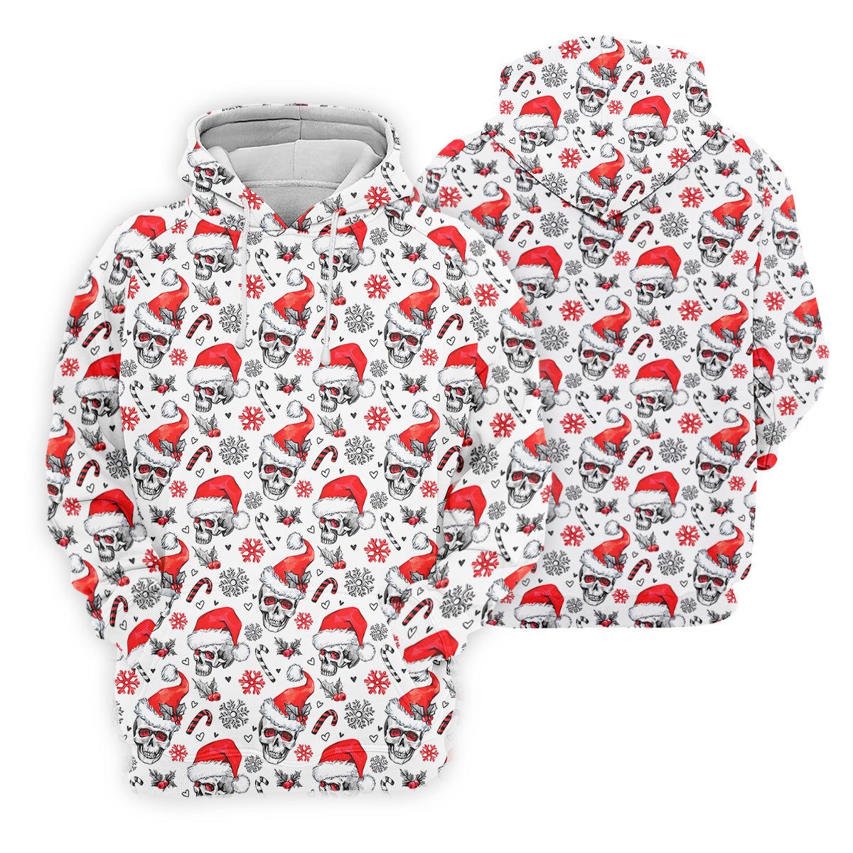 Skull Christmas Golf Tops For Men, Funny Horror Polo Shirts For Men, Christmas Golf Shirt, Golfing Apparel