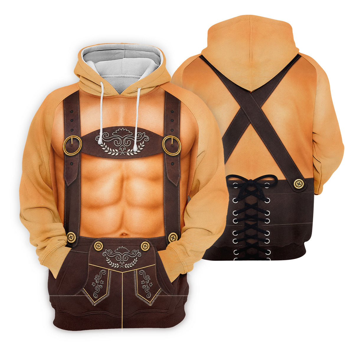 Funny Lederhosen Oktoberfest Costume Polo Shirt, Golf Shirts For Women, Women’s Golf Apparel