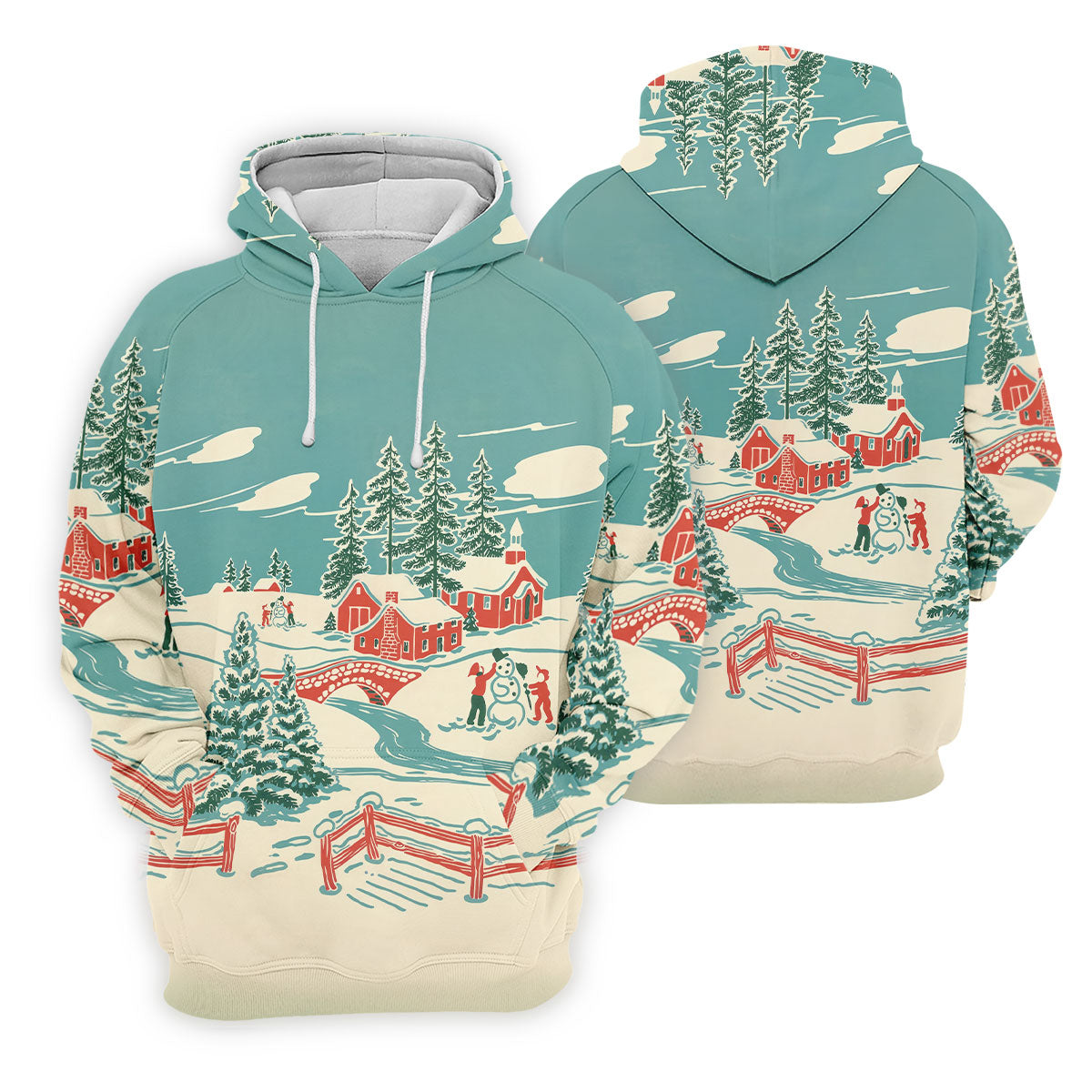 Christmas Winter Village Snowman Golf Polo Shirt, Mens Golf Polo, Golf Apparel For Men
