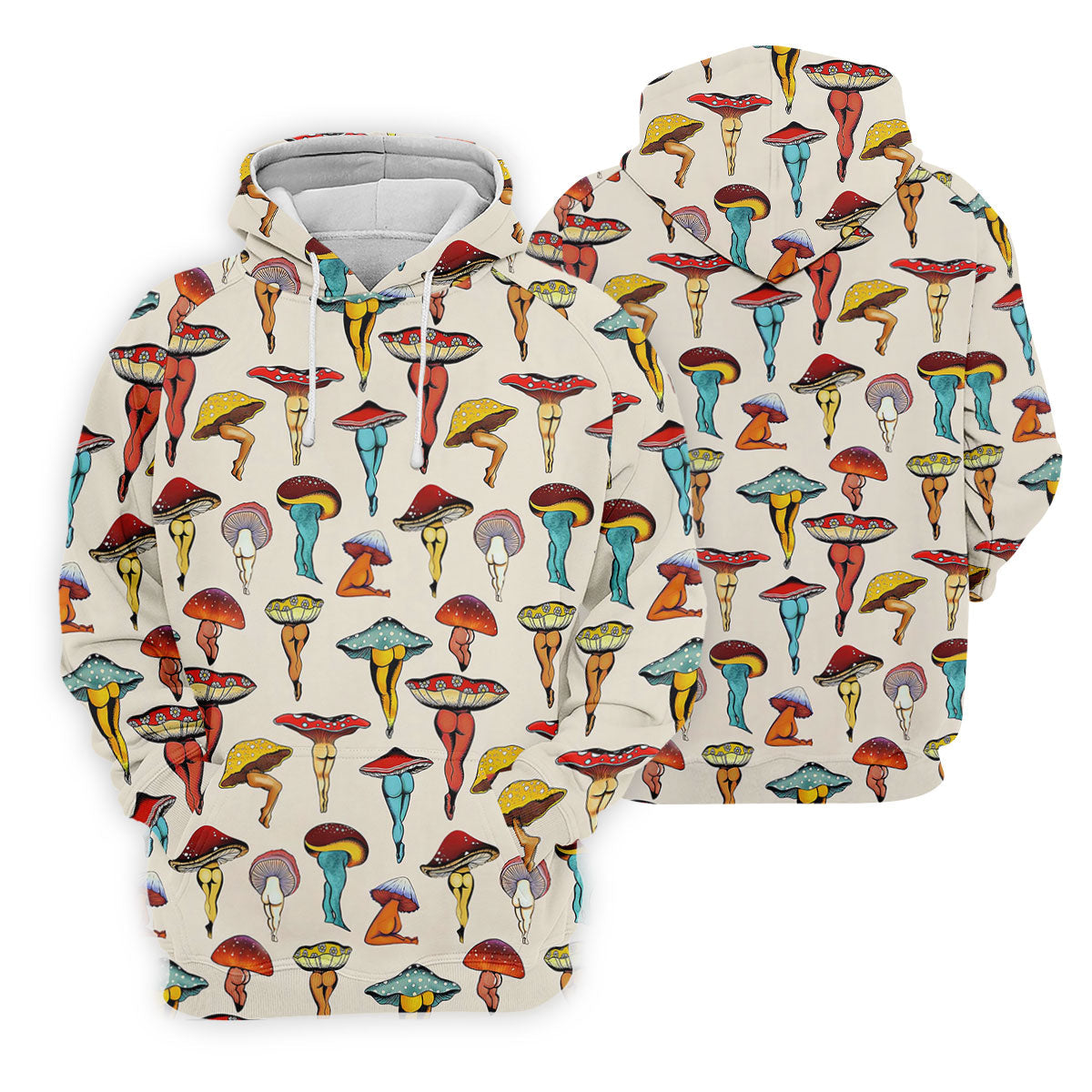 Funny Mushroom Legs Pattern Golf Polo Shirt, Golf Shirts For Women, Women’s Golf Polo