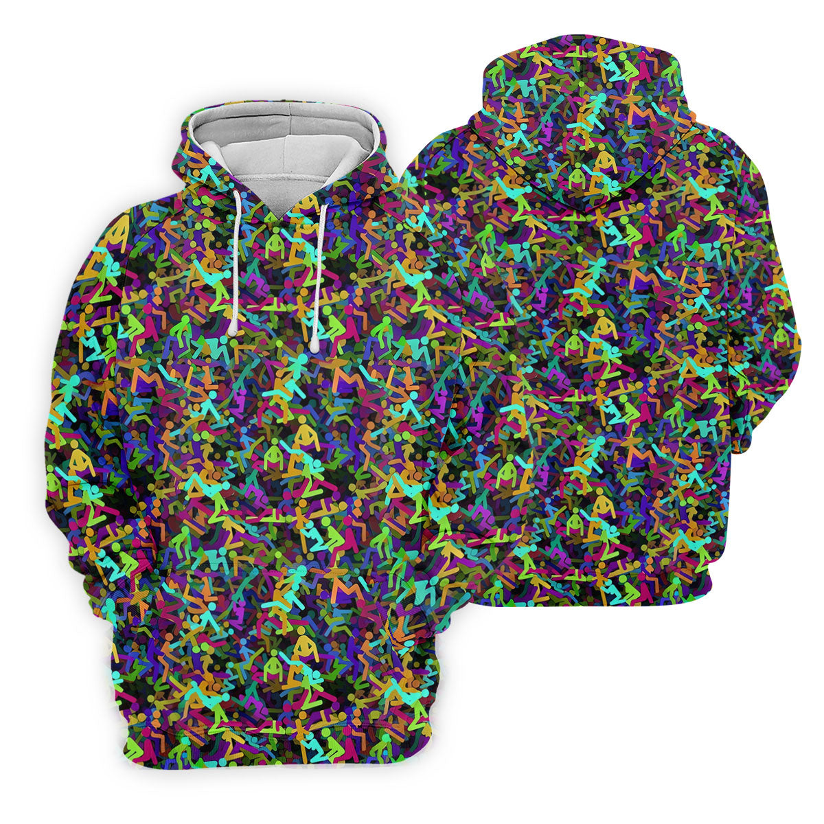 Colorful Abstract Golf Pattern Polo Shirt, Mens Golf Shirts, Hawaiian Golf Shirt