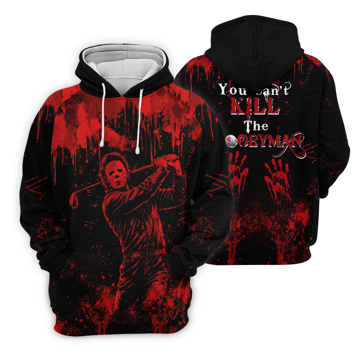 You Cant Kill The Bogeyman Horror Character Polo Shirt, Halloween Shirt, Women's Golf Polo