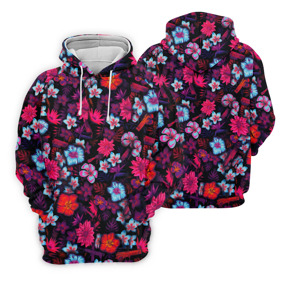 Colorful Hibiscus Tropical Floral Hawaiian Golf Shirt, Summer Vibe Golf Shirt For Women