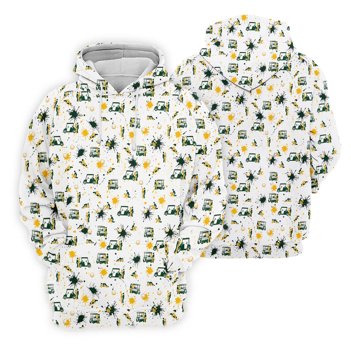 Funny Golf Cart Adult Humor Pattern Polo Shirt, Golf Shirts For Women, Women's Golf Apparel