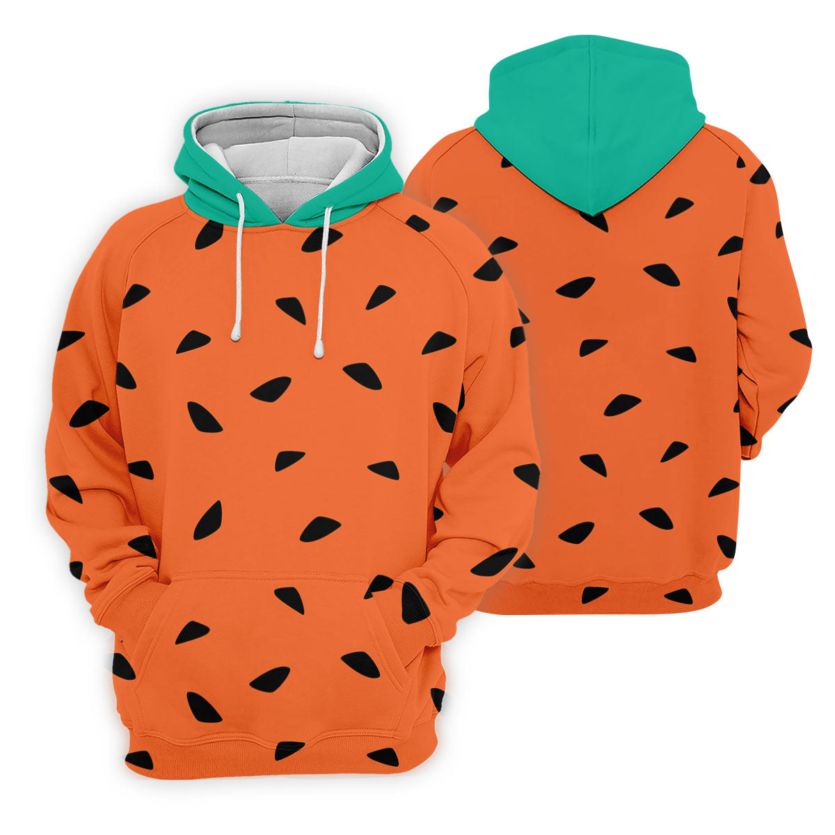Watermelon Slice Polo Shirt, Orange Summer Design, Golf Shirts For Men