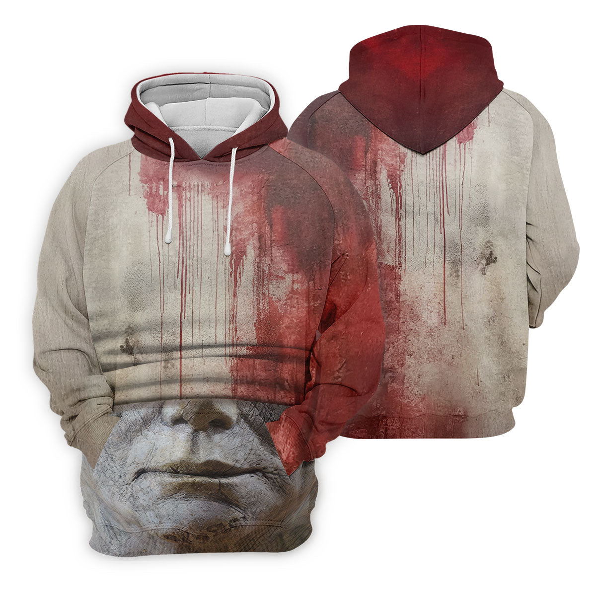 Blood Pale Mask Horror Character Halloween Polo Shirt, Women's Golf Tops, Ladies Golf Top