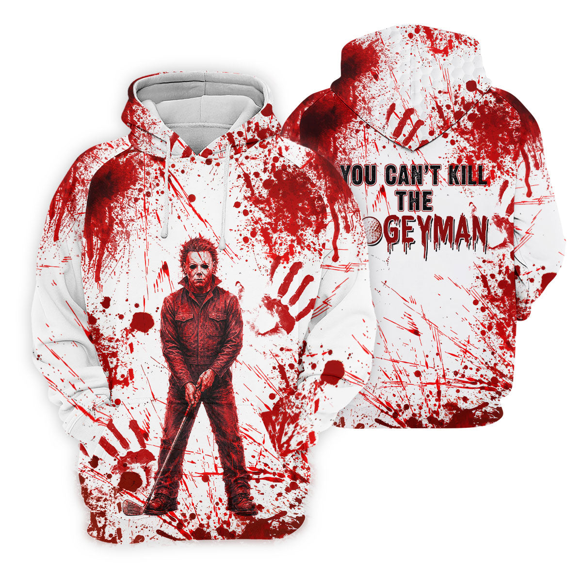 You Can't Kill The Bogeyman Halloween Polo Shirt, Mens Golf Polo, Golf Shirts For Men