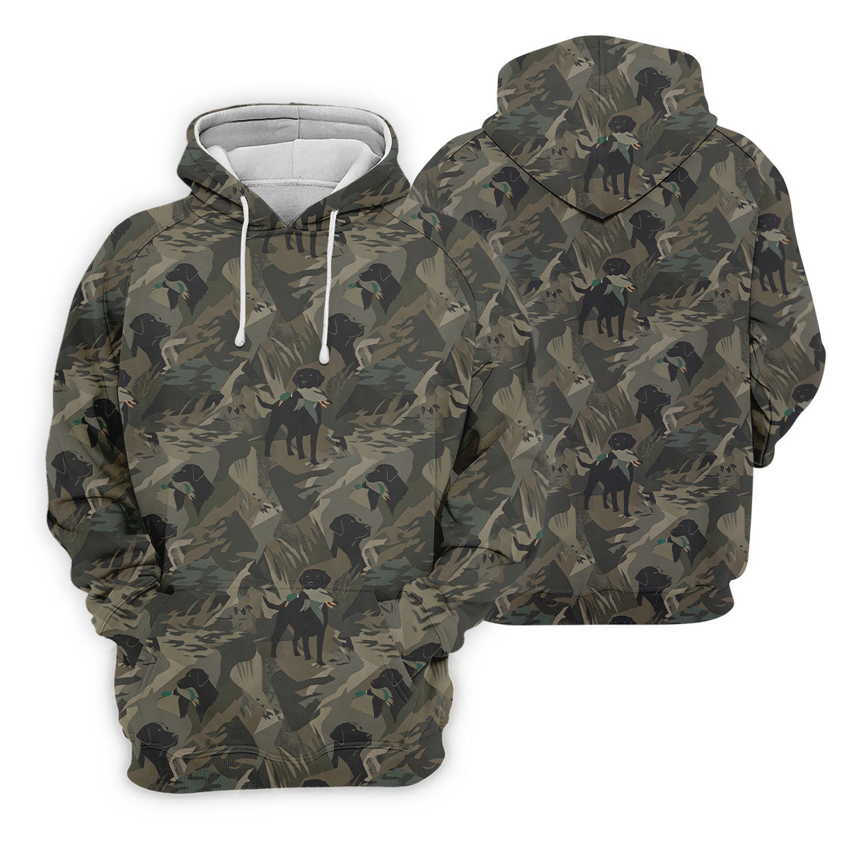 Duck Hunting Labrador Hawaiian Golf Shirt, Golf Shirts For Men, Mens Golf Apparel