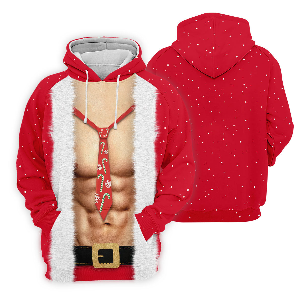 Funny Santa Muscle Cosplay Christmas Golf Shirt, Polo Shirts For Men, Fun Golf Shirts For Men, Golf Gift For Men
