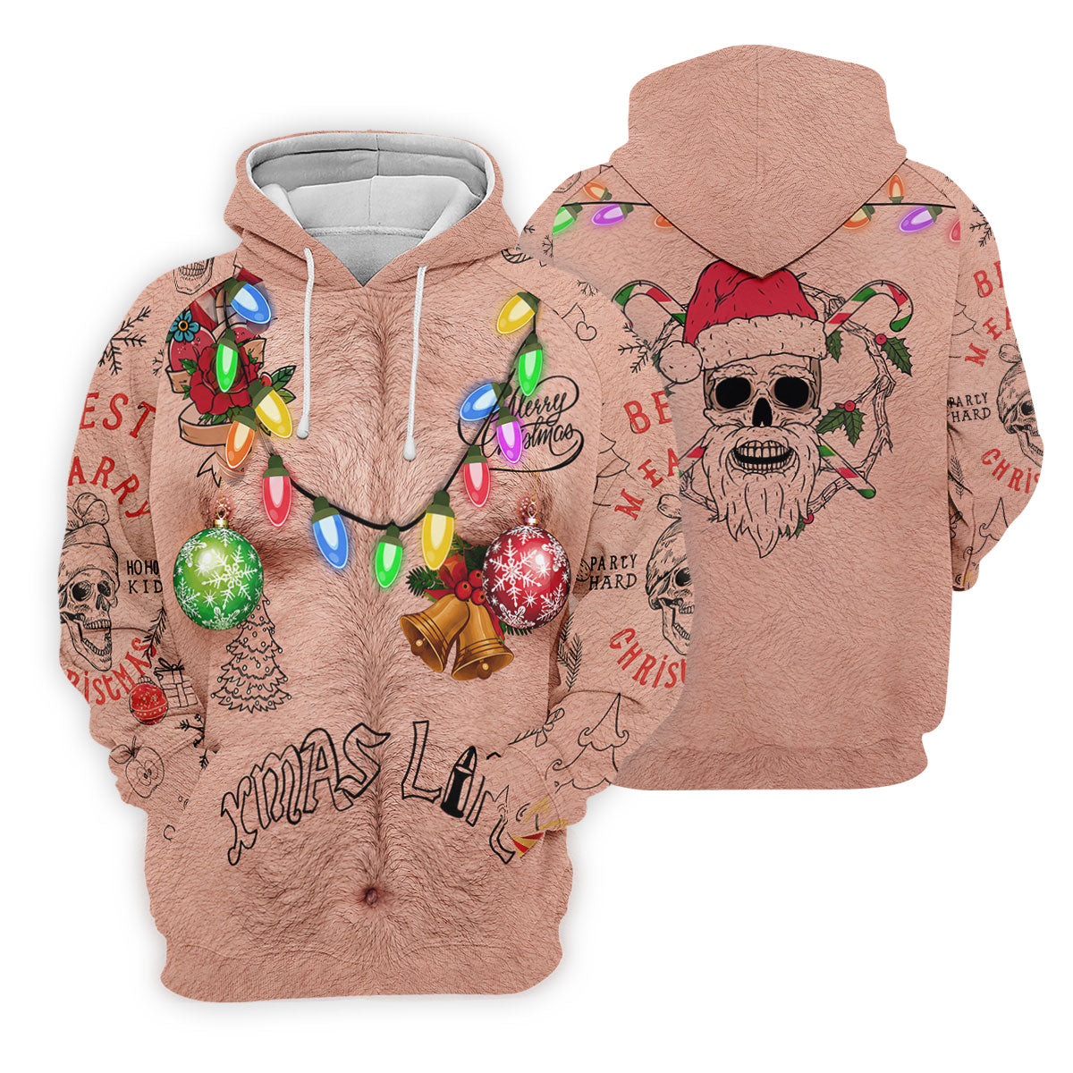 Funny Xmas Life Christmas Lights Body Golf Shirt, Ugly Christmas Shirt, Christmas Golf Shirt