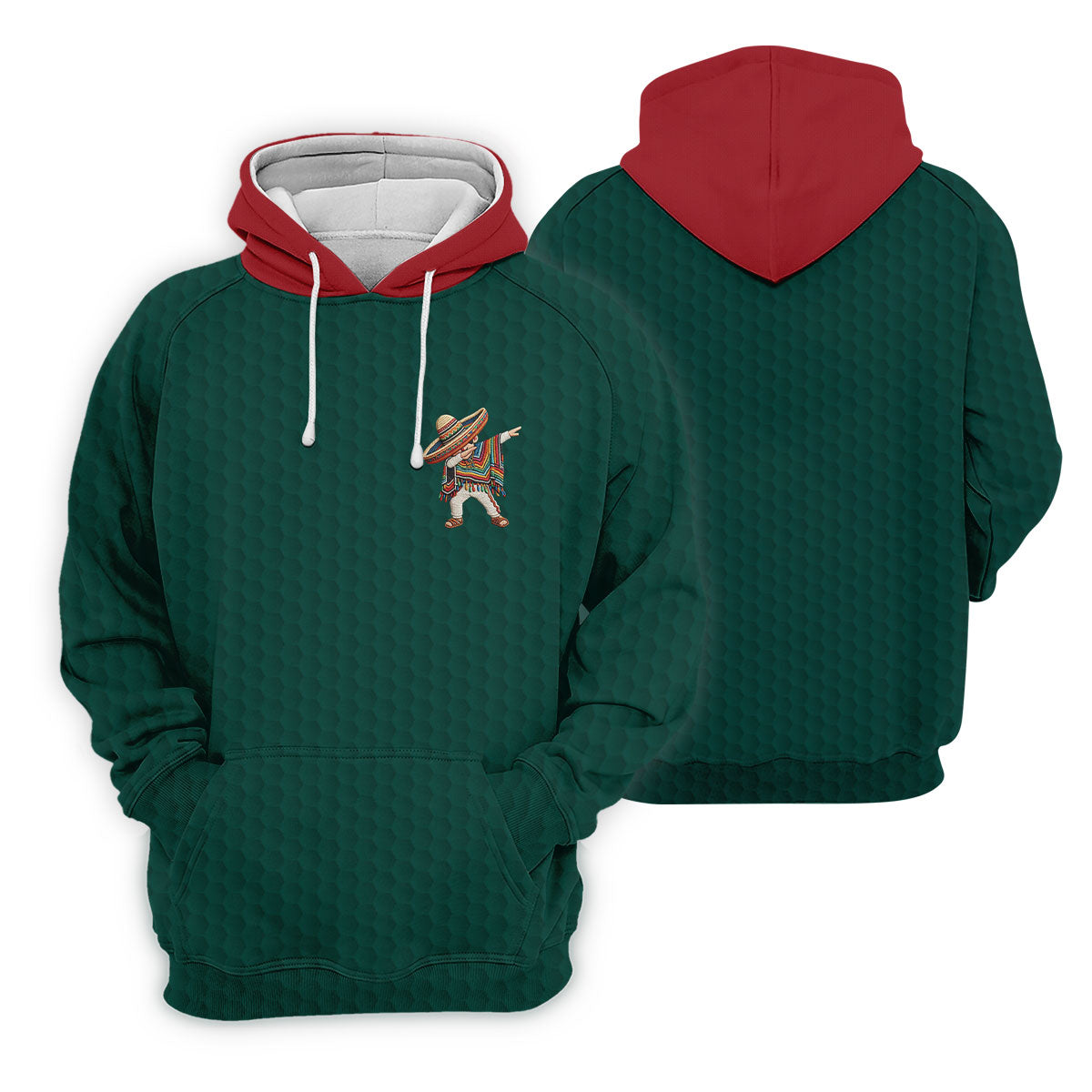 Cinco De Mayo Celebration Golf Ball Pattern Green Golf Shirt, Polo Shirts For Men