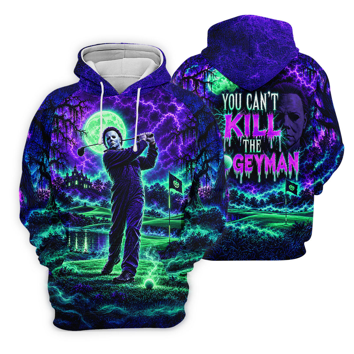 Halloween You Can't Kill The Bogeyman Horror Character Shirt, Womens Polo Shirt, Golf Wear