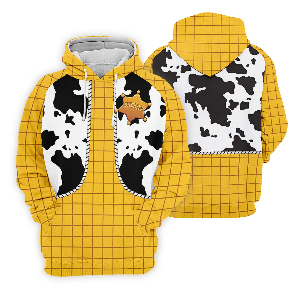 Cowboy Toy Hawaiian Golf Shirt, Cartoon Style Men's Golf Shirt, Polo Shirts For Men