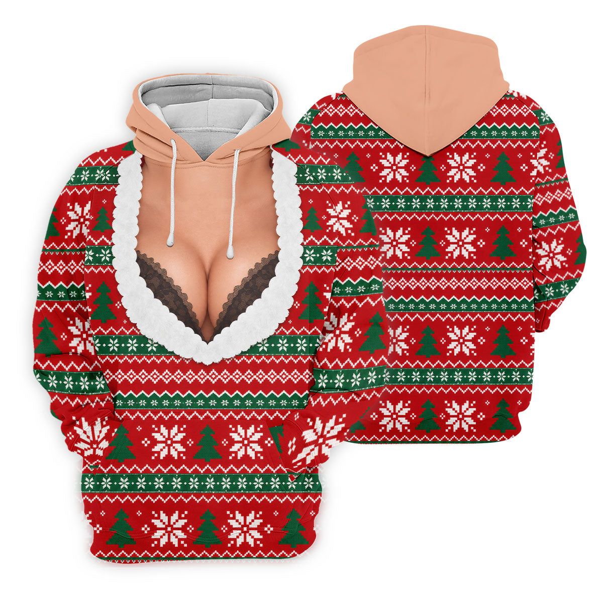 Funny Sexy Cleavage Christmas Golf Shirt, Golf Shirts For Men, Mens Golf Apparel