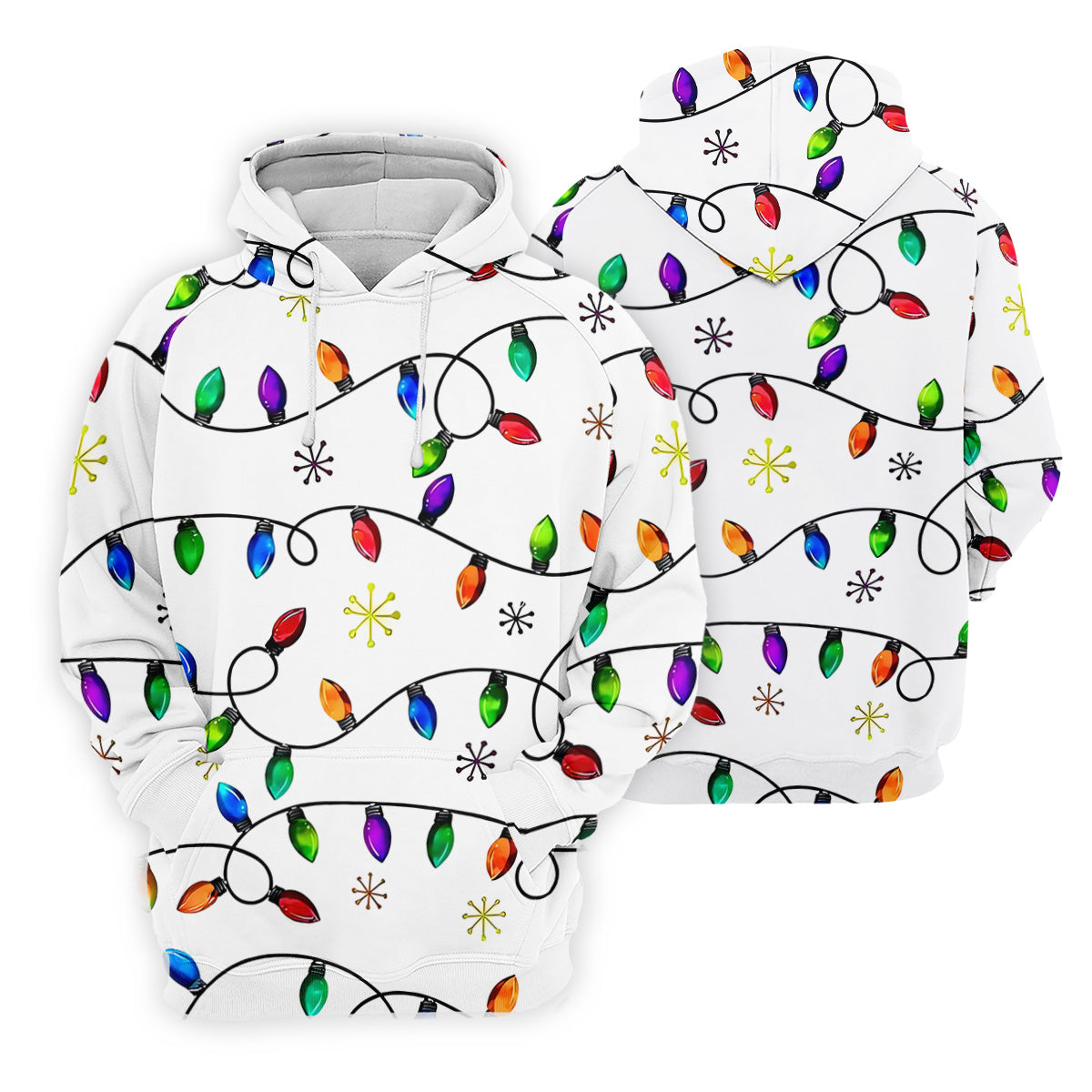 Christmas Light Print Fun Women's Golf Shirts, Christmas Golf Shirt, Unique Gift For Golfer, Ladies Golf Polos
