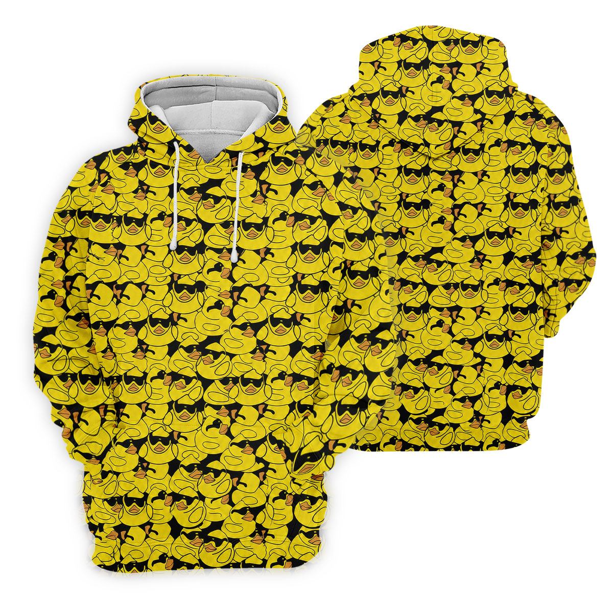 Yellow Sunglasses Rubber Duck Hawaiian Golf Shirt, Hawaiian Golf Shirt, Golf Tops For Women, Printed Golf Shirt