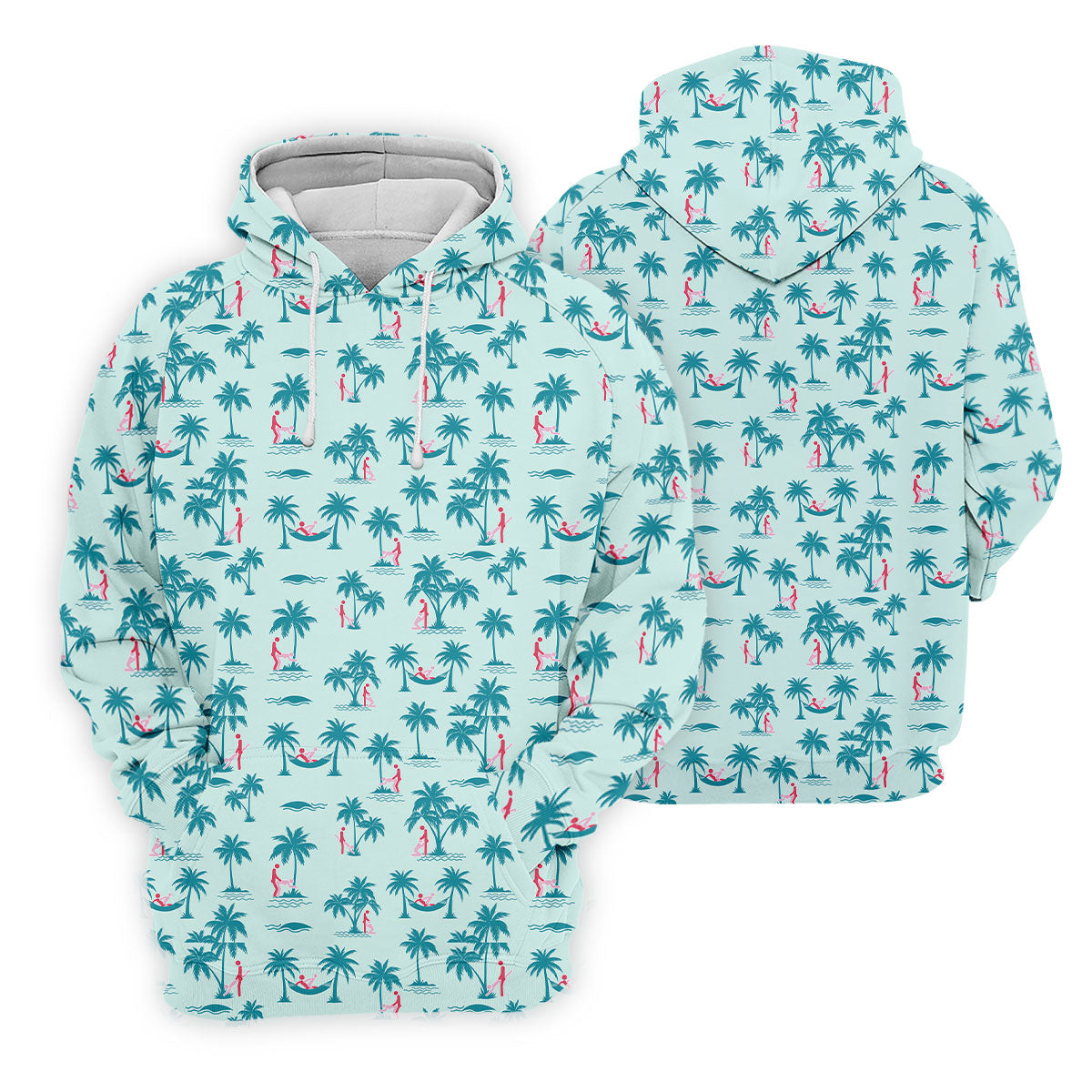 Tropical Beach Golf Paradise Polo Shirt, Ladies Golf Tops, Women's Golf Apparel