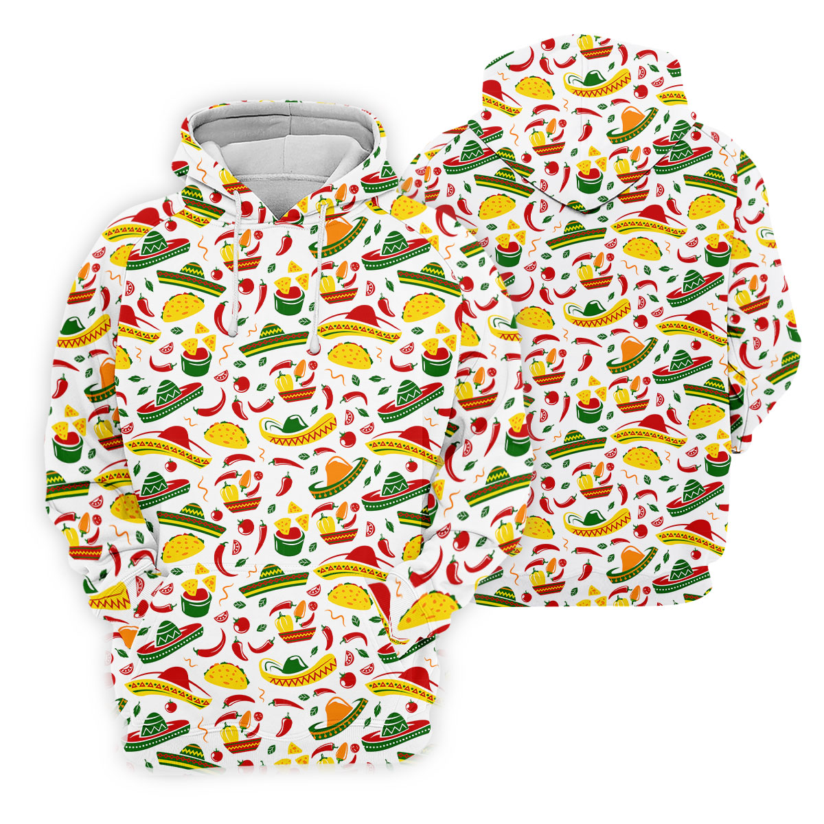 Mexican Fiesta Seamless Pattern Ladies Golf Tops, Cinco De Mayo Celebration Golf Shirt For Women