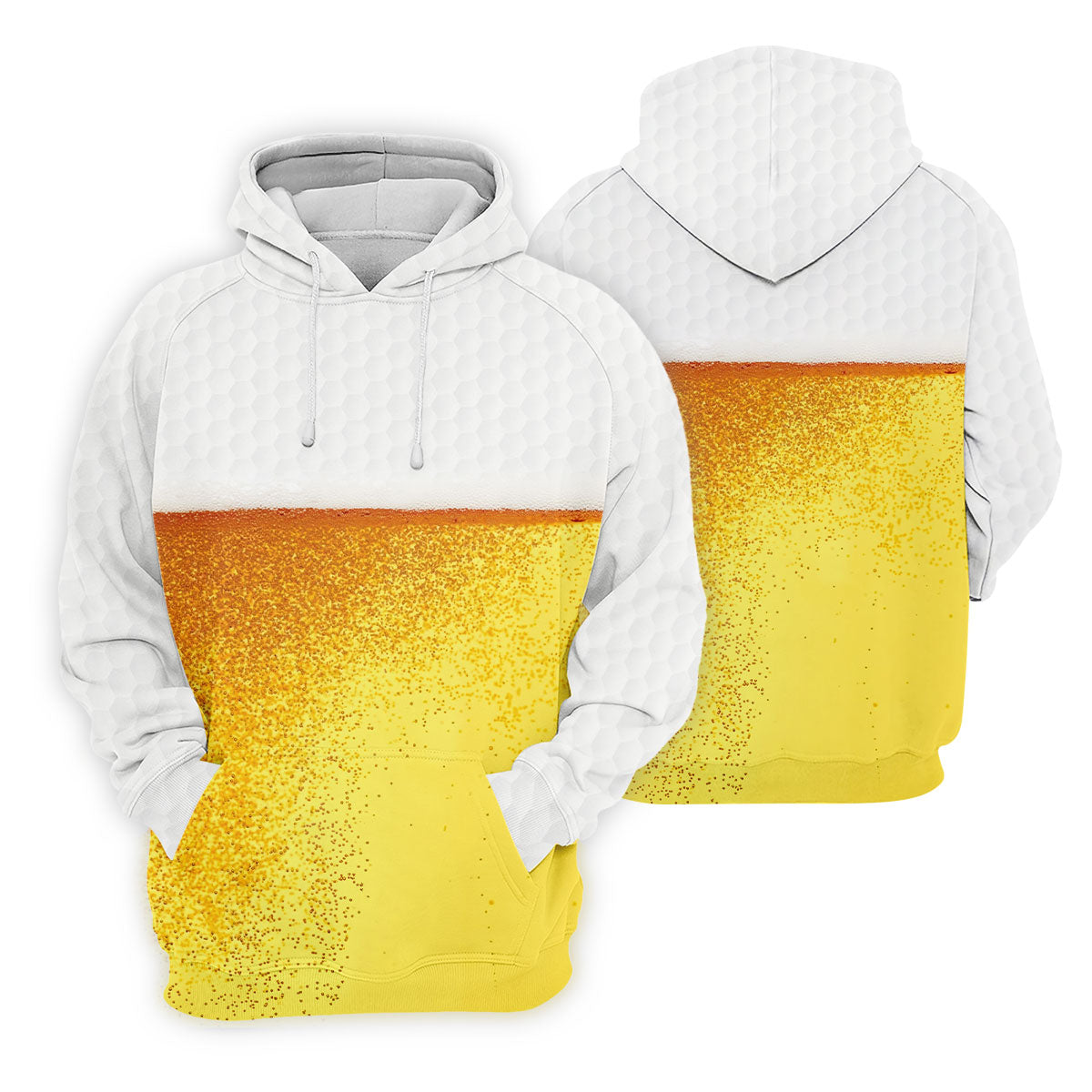 Cold Beer Print Golf Top, Beer Glass Pattern Design, Golf Shirts For Women