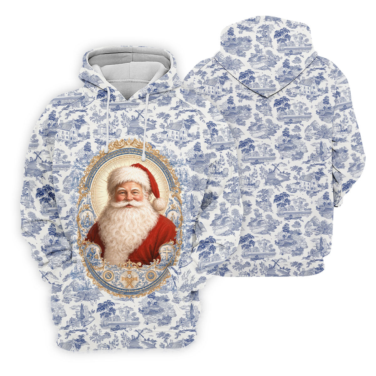 Xmas In July Santa Portrait Christmas Polo Shirt, Mens Golf Polo, Mens Golf Apparel