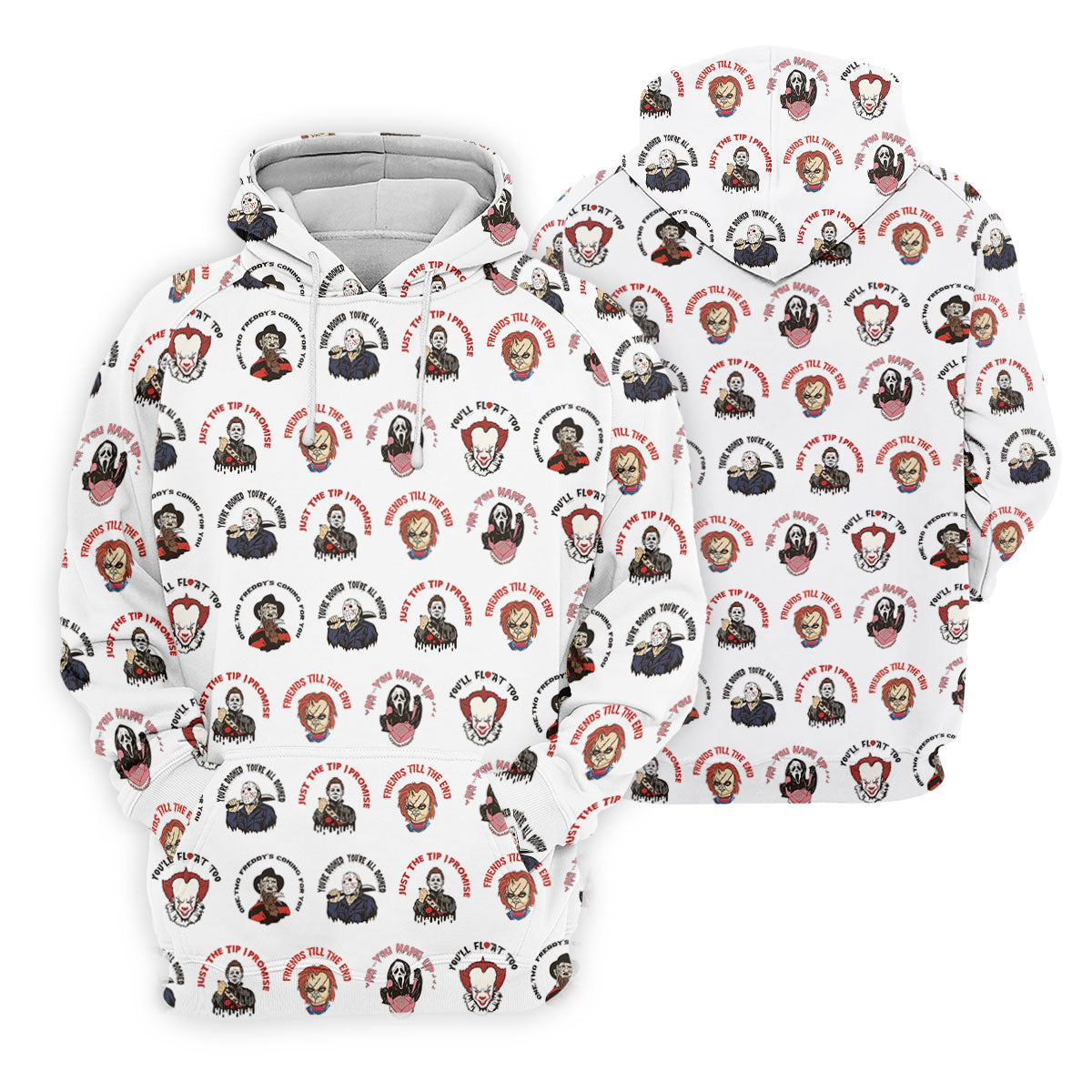Just The Tip I Promise Horror Character Villains Golf Polo Shirt, Womens Golf Polo, Ladies Golf Shirts