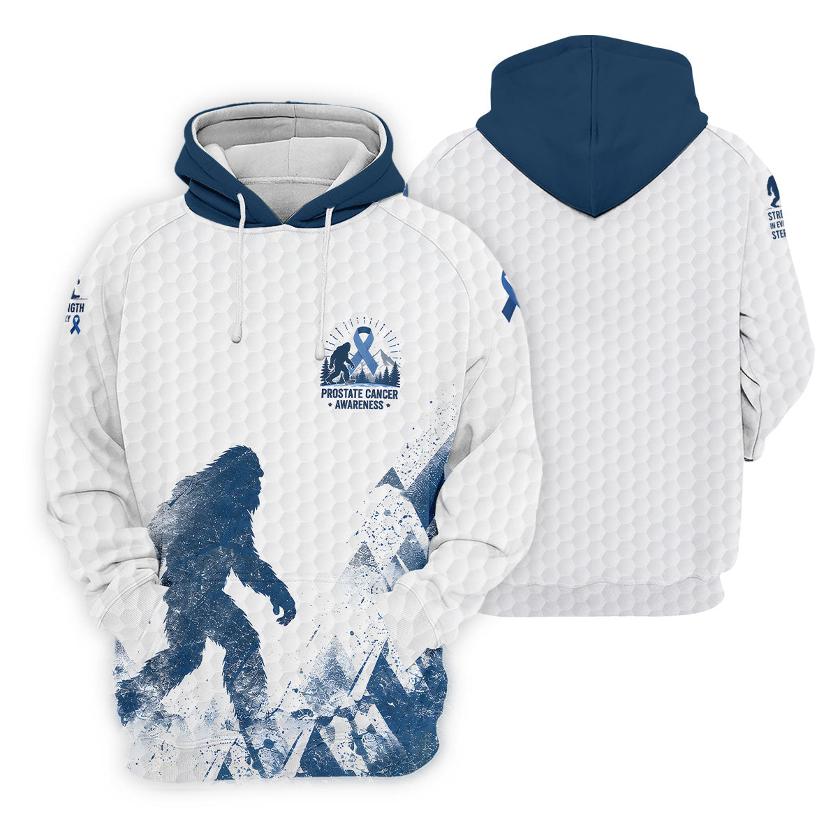 Bigfoot Prostate Cancer Awareness Polo Shirt, Mens Golf Polo, Printed Golf Shirts