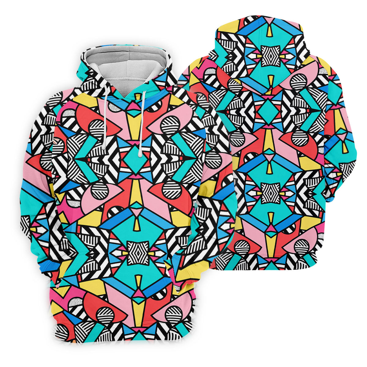 Abstract Geometric Pop Art Golf Polo Shirt, Women's Golf Tops, Women’s Golf Apparel