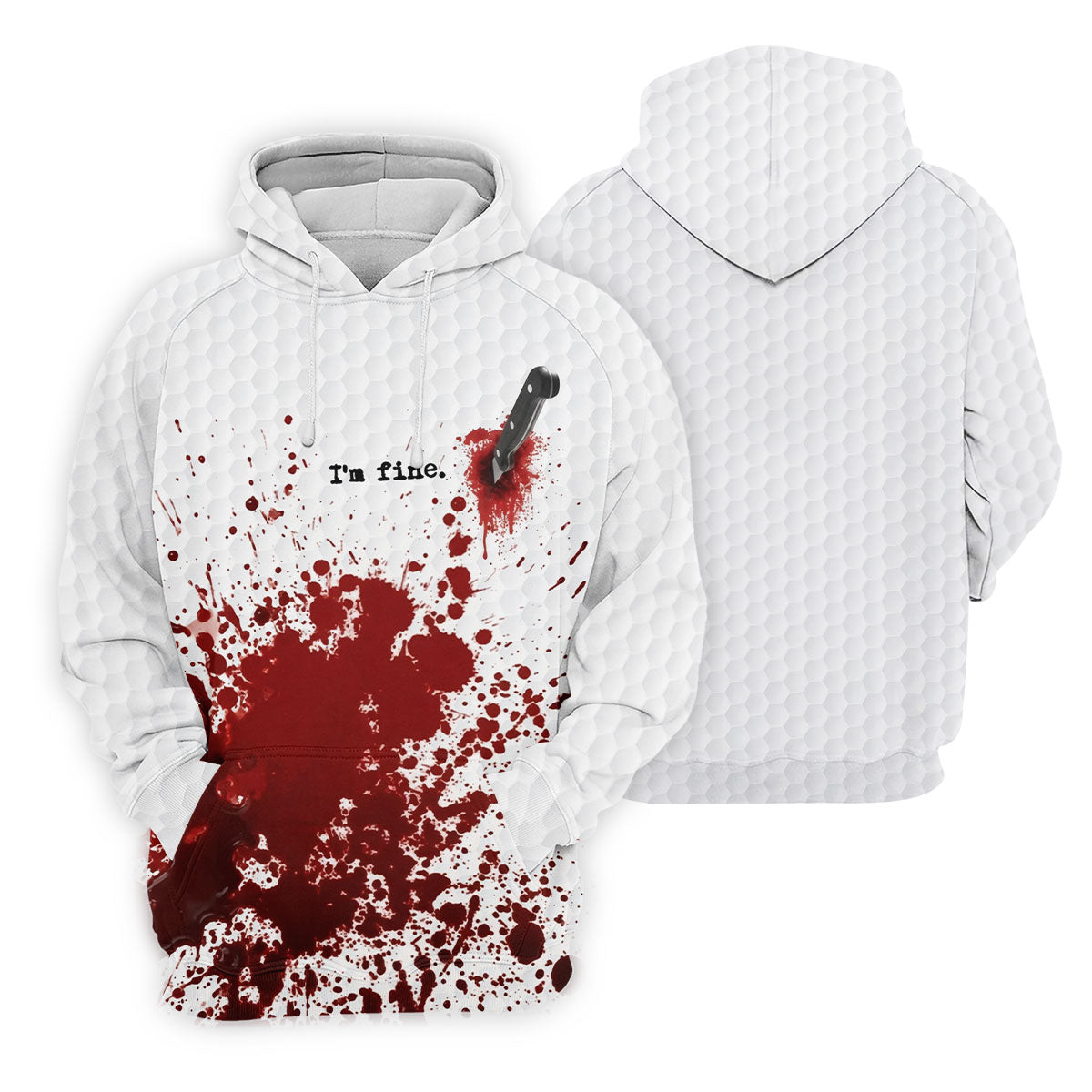 I'm Fine. Horror Golf Polo Shirt, Golf Shirts For Women, Women's Golf Apparel