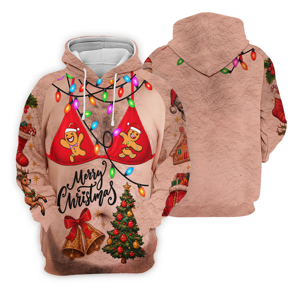 Merry Christmas Gingerbread Bra Polo Shirt, Ladies Golf Shirts, Golf Tops For Women