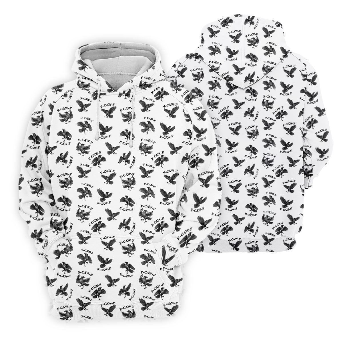 F-Caw-F Raven Halloween Golf Polo Shirt, Halloween Shirt For Men, Golf Apparel For Men