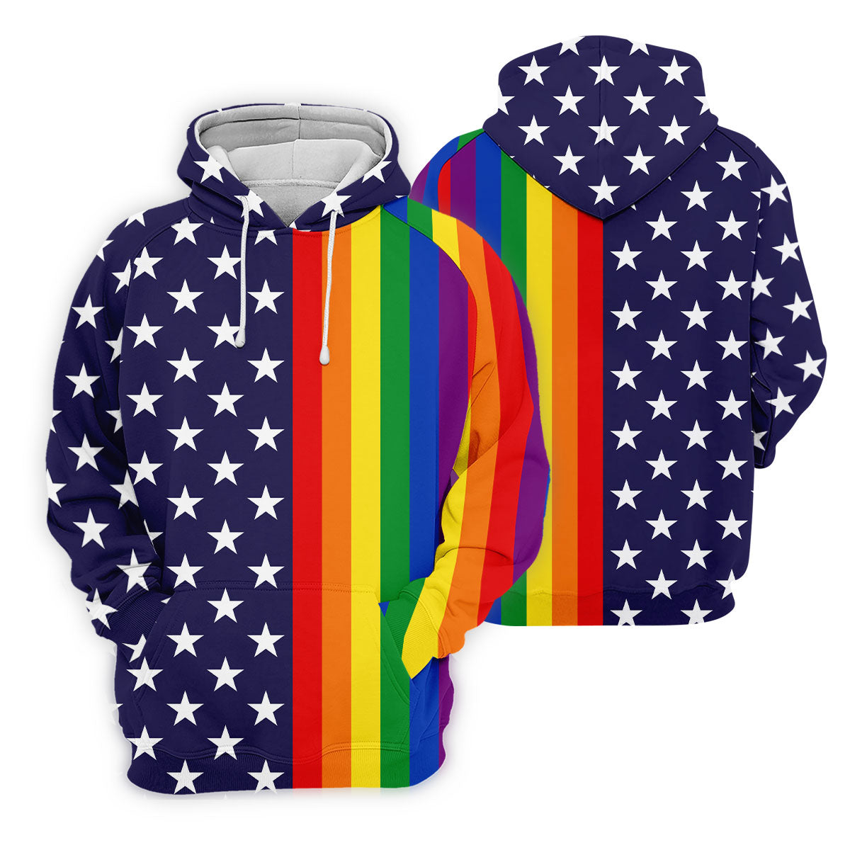 American Pride LGBT Support Ladies Golf Tops, Pride Month Golf Shirt For Women