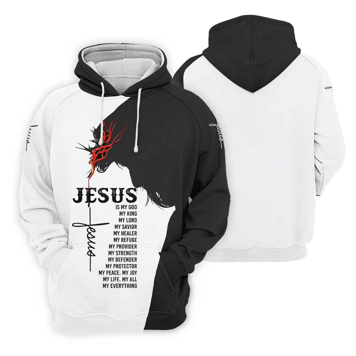 Funny Jesus Is My Everything Horse Polo Shirt, Mens Golf Polo, Printed Golf Shirts