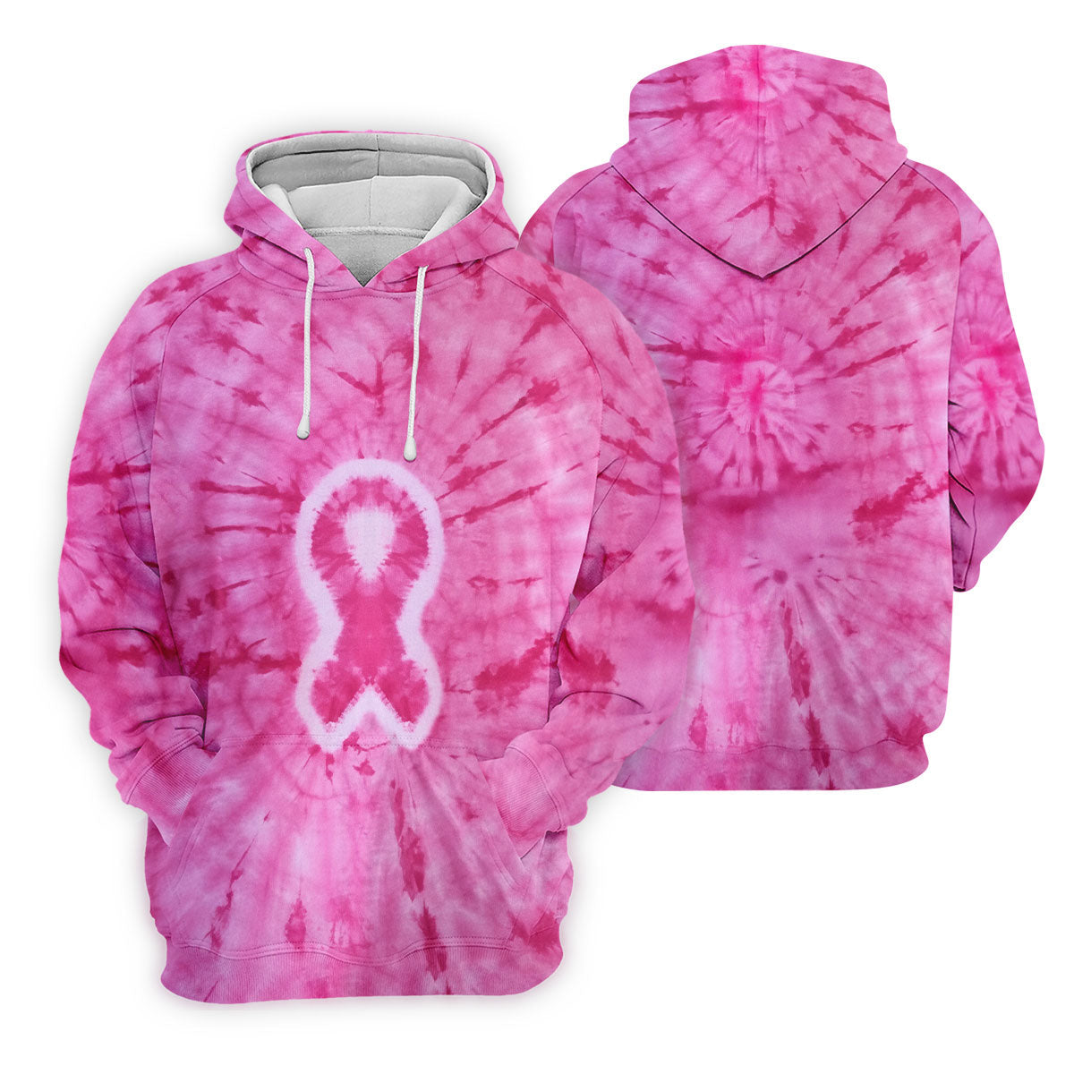 Breast Cancer Pink Tie Dye Men Golf Shirt, Breast Cancer Awareness Shirt, Golf Shirts For Men