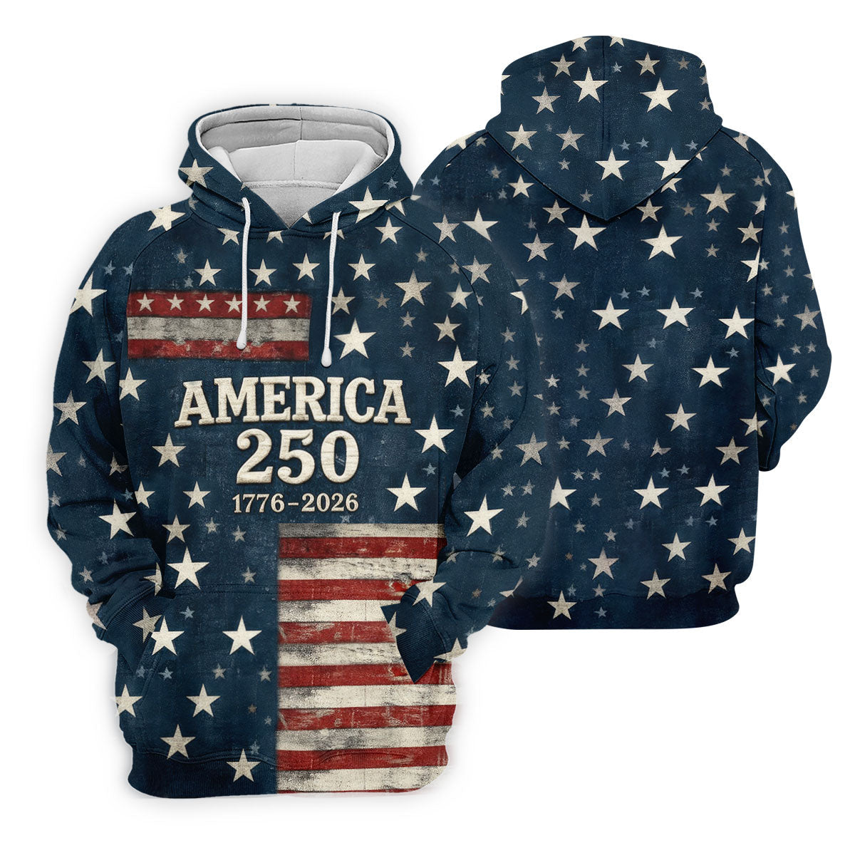 America 250 Distressed Flag 4th Of July Golf Shirt, Stars And Stripes Vintage Patriot Golf Shirts For Men