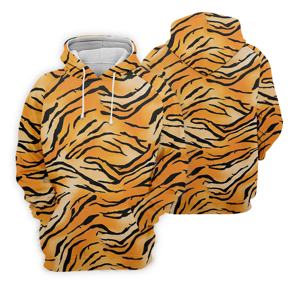 Tiger Stripe Pattern Hawaiian Golf Shirt, Fun Women's Golf Shirts, Ladies Golf Shirts
