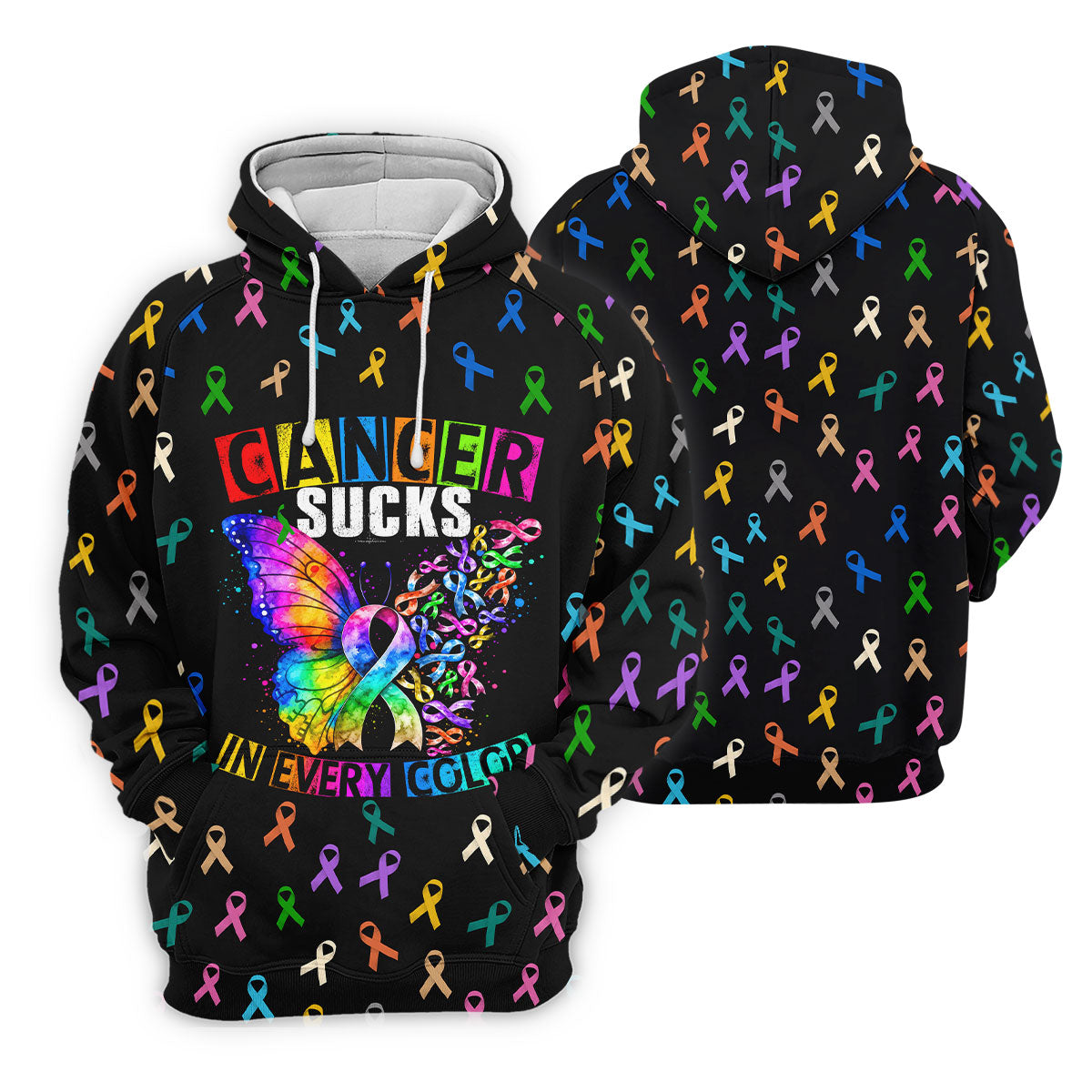 Cancer Sucks In Every Color Breast Cancer Polo Shirt, Women’s Golf Polo, Ladies Golf Top