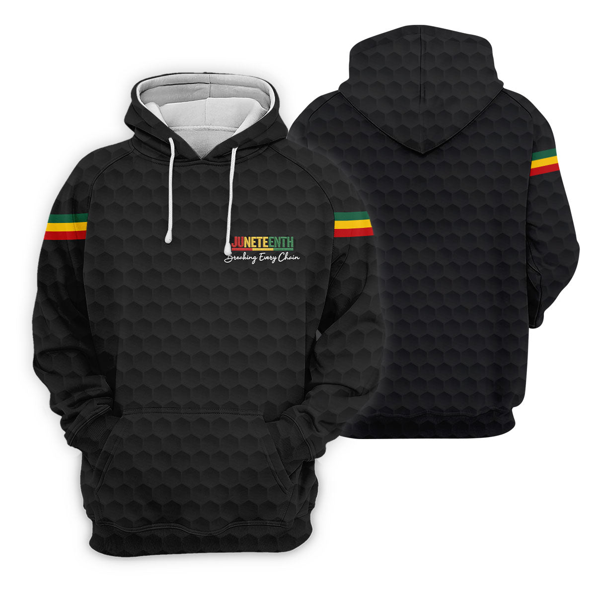 Juneteenth Breaking Every Chain Golf Ball Pattern Ladies Golf Tops, Black Heritage Day Golf Shirt For Women
