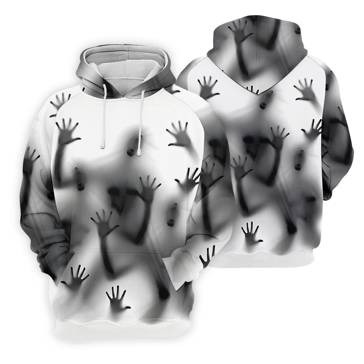 Haunted Shadow Silhouette Golf Polo Shirt, Men's Golf Shirts, Hawaiian Golf Shirt