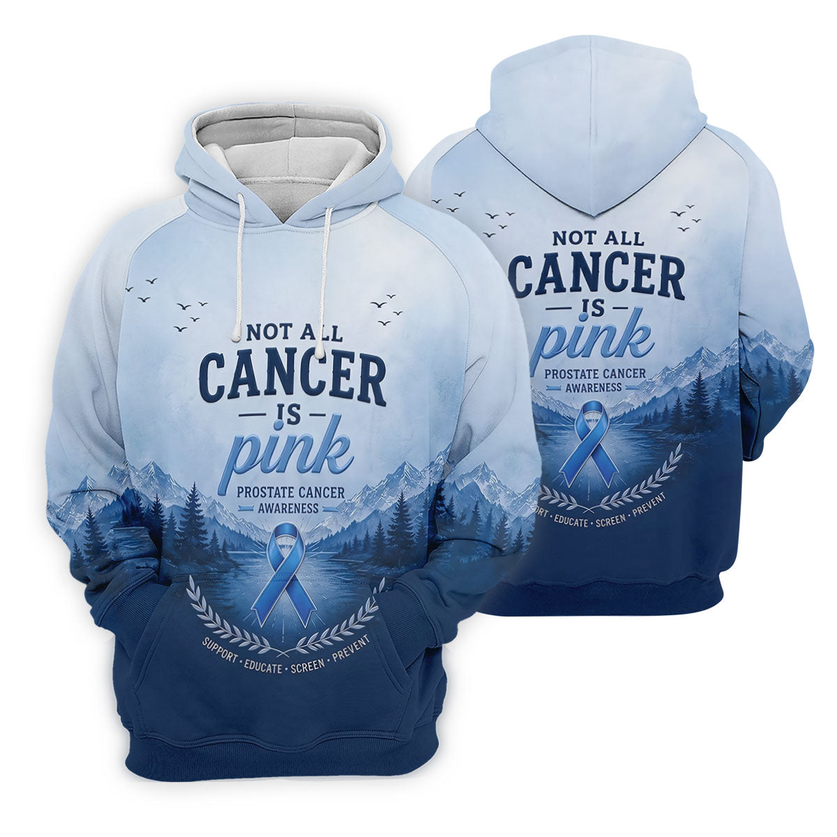 Not All Cancer Is Pink Prostate Cancer Polo Shirt, Womens Golf Tops, Printed Golf Shirt