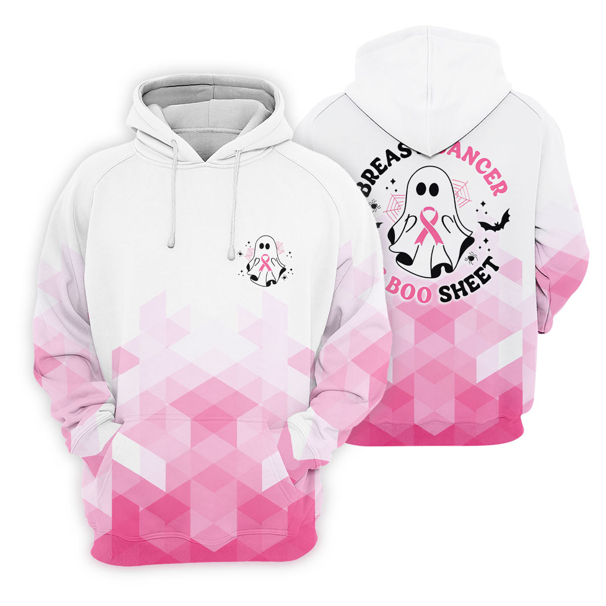 Breast Cancer Is Boo Sheet Ghost Horror Character Polo Shirt, Mens Golf Polo, Printed Golf Shirts