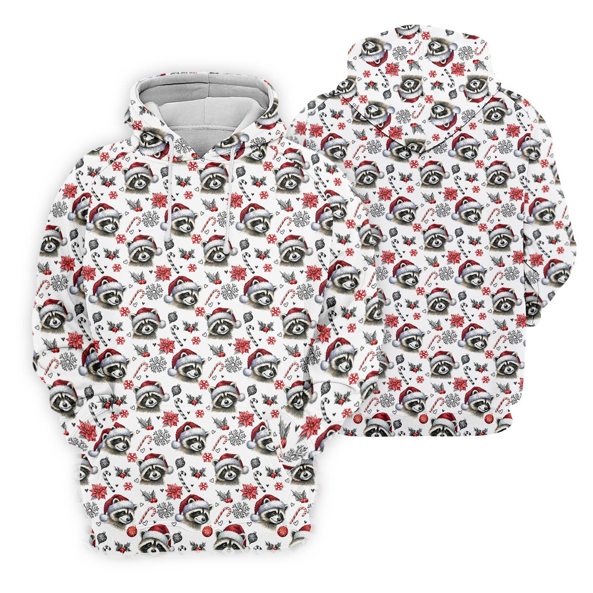 Christmas Raccoon Santa Hat Golf Polo Shirt, Women’s Golf Polo, Golf Tops For Women