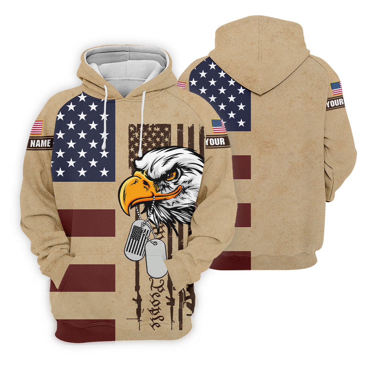 250 Years Bald Eagle American Flag Vintage Golf Shirt, Patriotic 4th Of July Golf Shirts For Men
