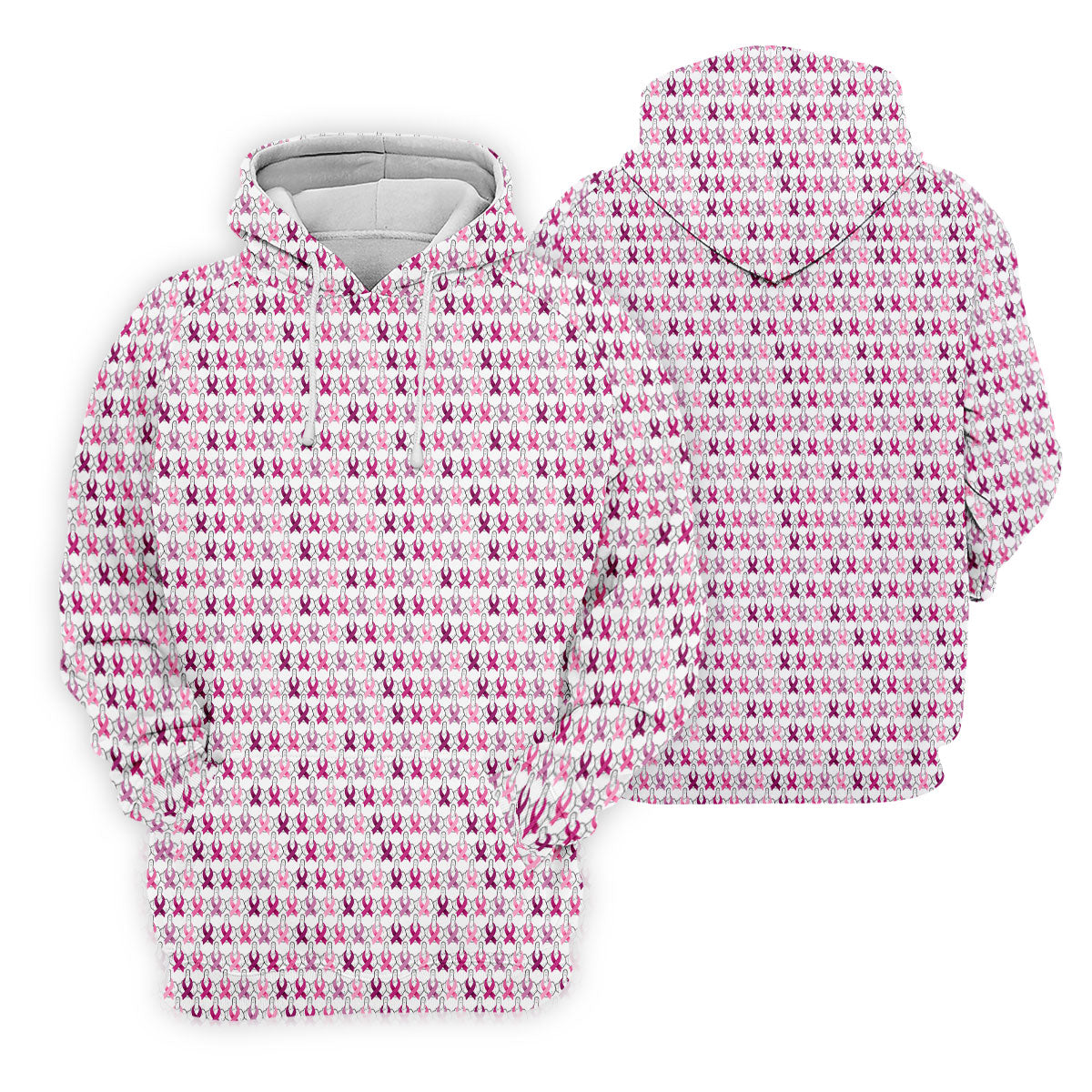 Middle Finger Pink Ribbon Breast Cancer Golf Shirt, Mens Golf Polo, Printed Golf Shirts