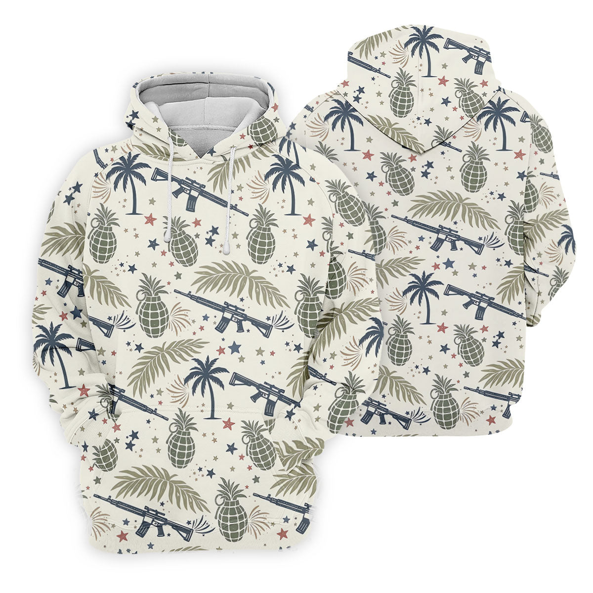 Pineapple Grenade 250 Years Tropical Theme Retro Golf Shirt, Patriotic 4th Of July Women's Golf Tops