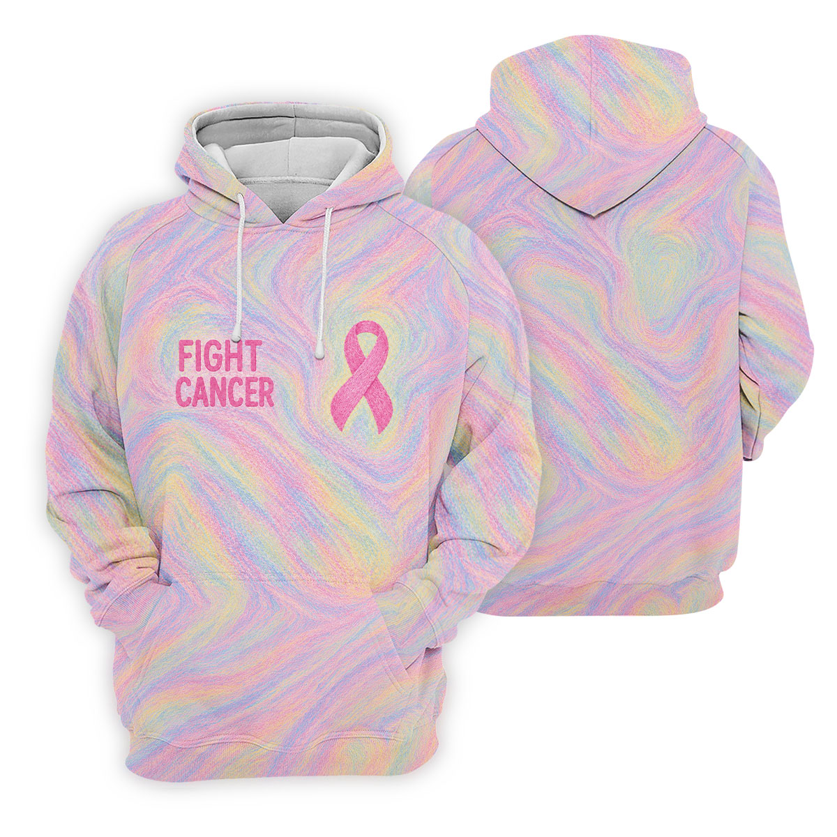 Fight Cancer Pink Ribbon Breast Cancer Polo Shirt, Golf Shirts For Men, Mens Polo Shirts
